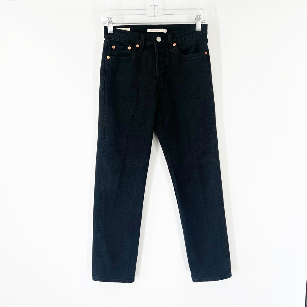 Levi’s Wedgie Straight Jeans Button Fly Black